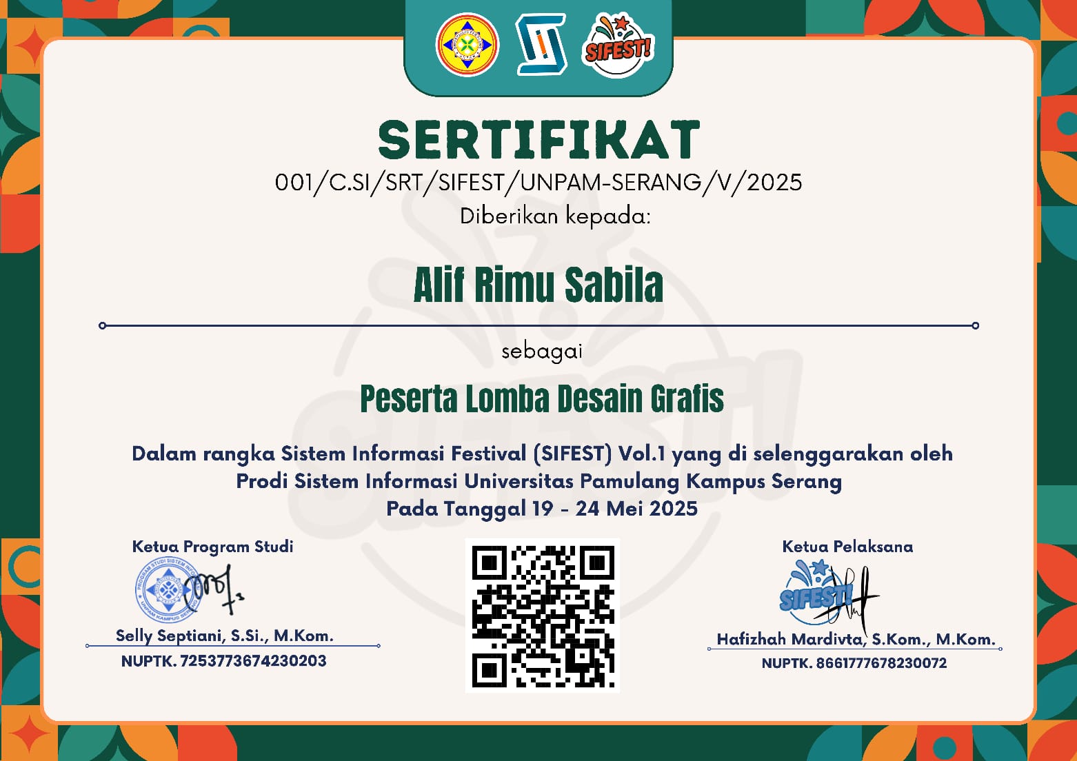 Certificate 1